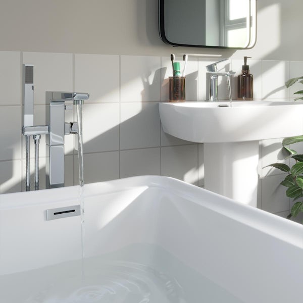 Mode Foster basin and freestanding bath tap pack