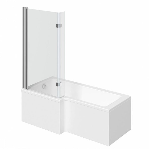 Grohe and Mode Cooper complete left handed shower bath and furniture suite 1500 x 850