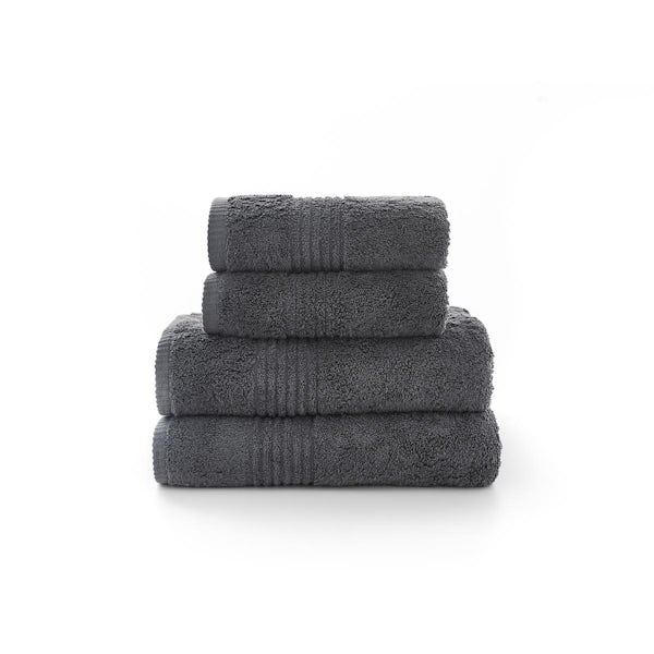 The Lyndon Company Eden Egyptian cotton 6 piece towel bale in charcoal