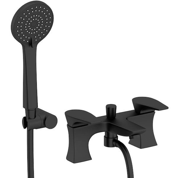 Bristan Hourglass black bath shower mixer tap