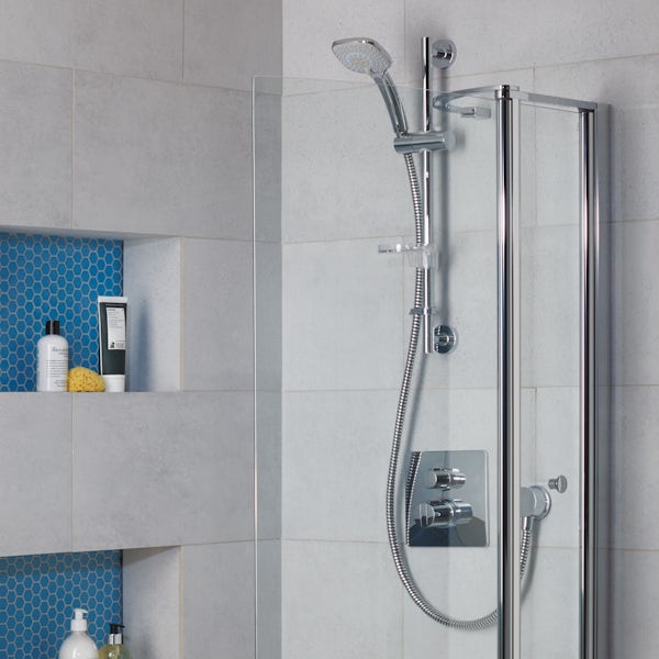 Ideal Standard Easybox slim square concealed thermostatic mixer shower