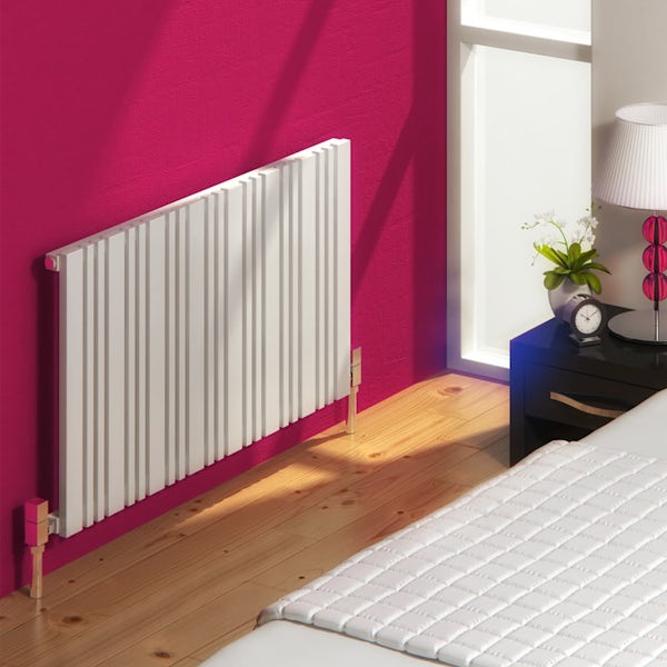 Reina Bonera white horizontal steel designer radiator