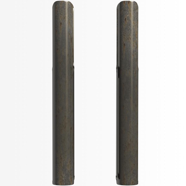 The Heating Co. Corso raw metal 3 column radiator feet