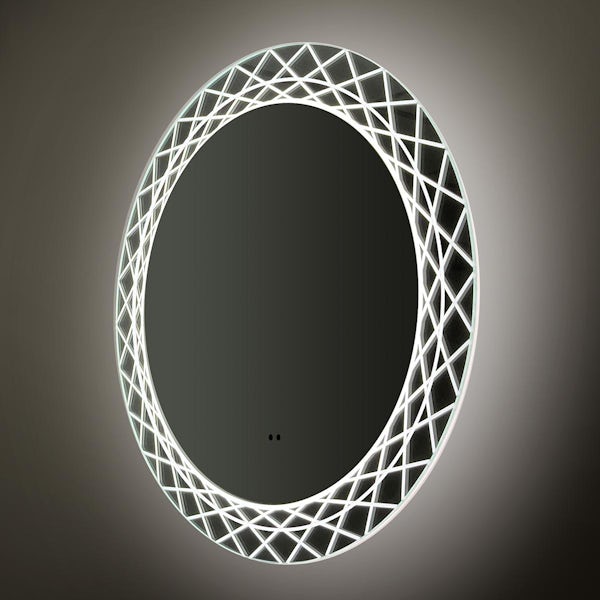 HiB Bellus round LED illuminated mirror 1000mm