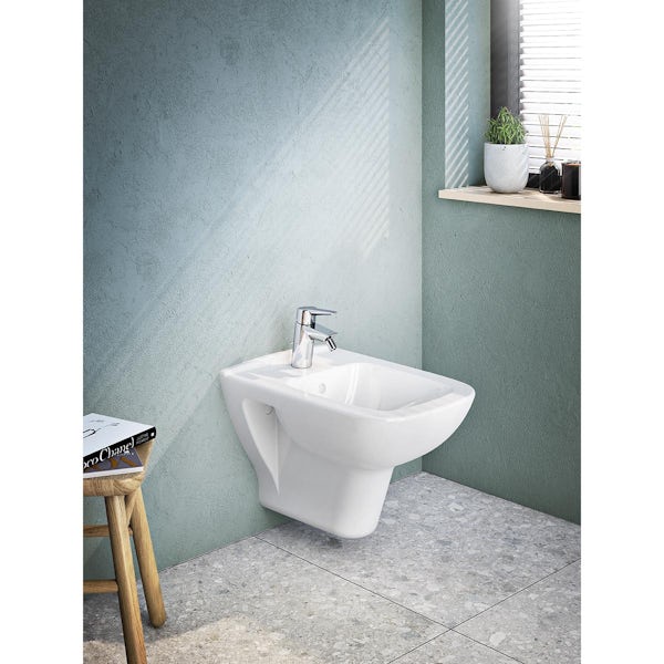 VitrA Solid S bidet mixer tap with pop-up waste