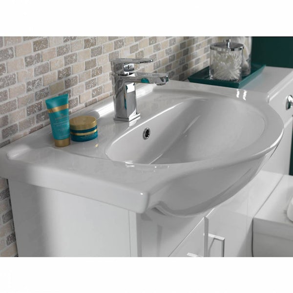Sienna white 1040 combination unit with Eden back to wall toilet