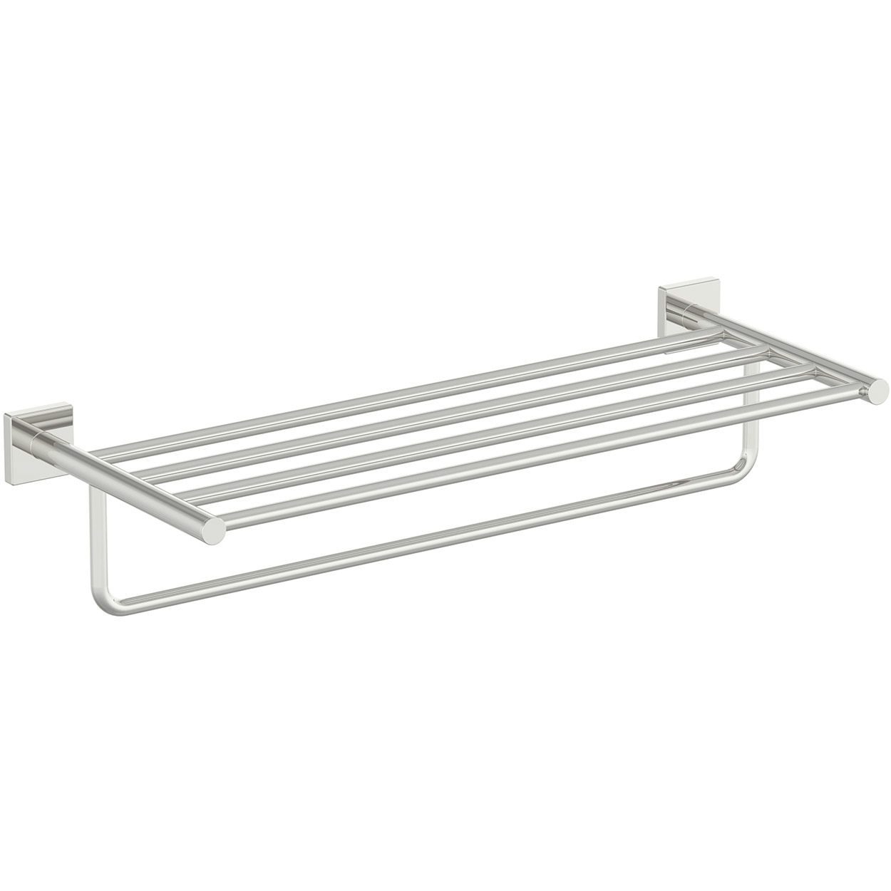 Accents square plate contemporary towel shelf | VictoriaPlum.com