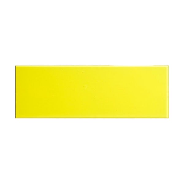 British Ceramic Tile glass canary yellow gloss tile 148mm x 448mm