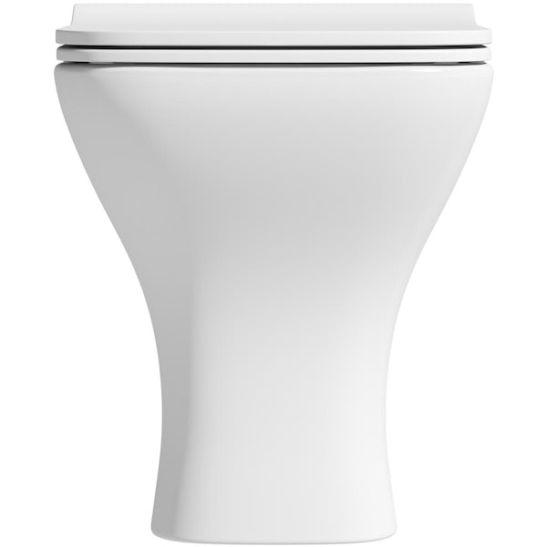 Orchard Derwent square compact back to wall toilet with soft close slim seat