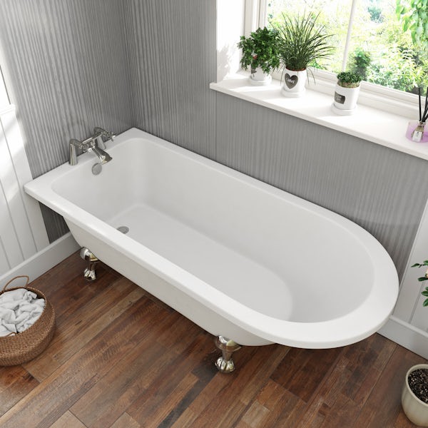 The Bath Co. Traditional single ended bath with ball and claw feet 1700 x 750