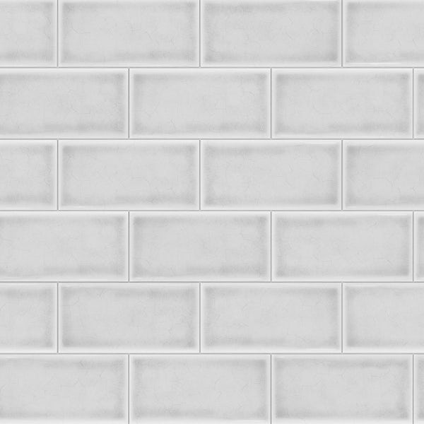 Alloy 4mm White crackle tile aluminium splashback