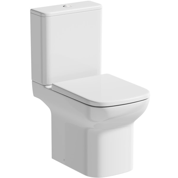 Orchard Lune close coupled toilet with soft close seat