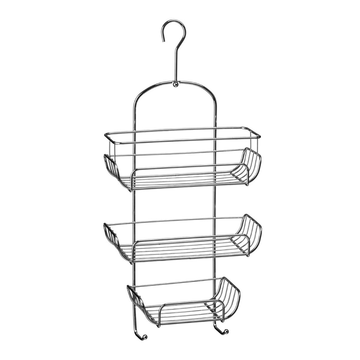 Accents Chrome 3 tier hanging shower caddy