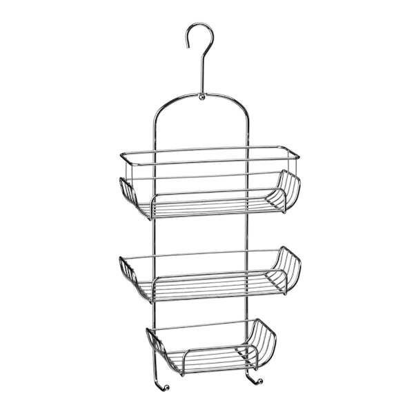 Chrome 3 tier hanging shower caddy