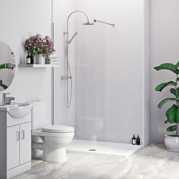 Multipanel Economy Sunlit Quartz shower wall single panel
