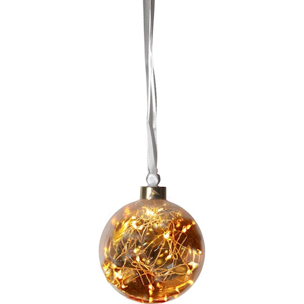 Eglo Christmas bauble light in amber