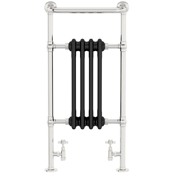 The Heating Co. Santa Fe black traditional radiator 952 x 479
