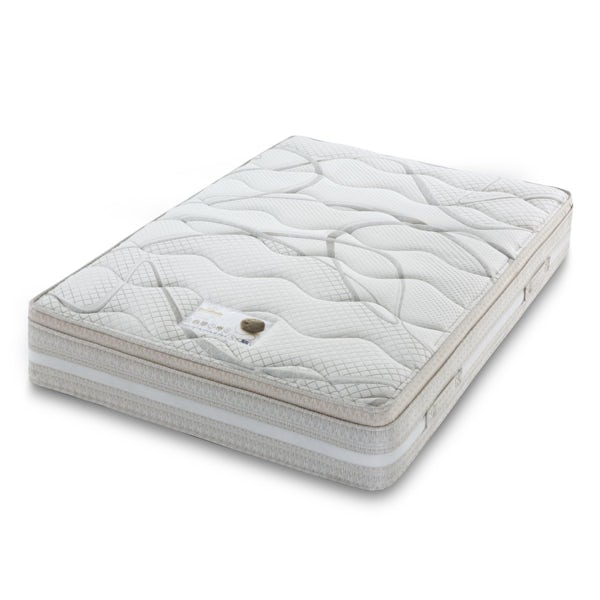 Small Double Open Coil Mattress with Cushion Top and Airflow Border