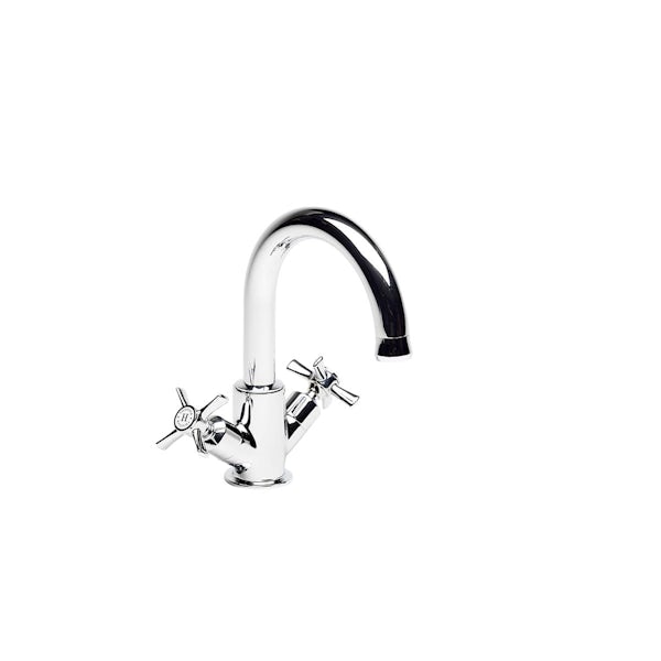 The Bath Co. Aylesford Modern basin mixer tap with waste