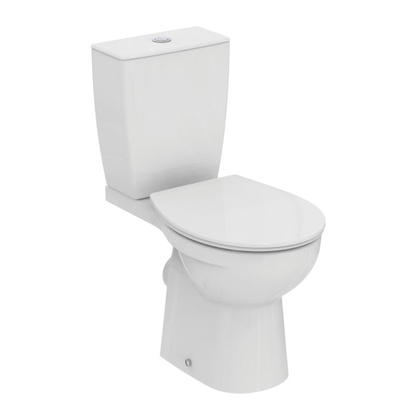 Ideal Standard Eurovit+ close coupled toilet with soft close seat