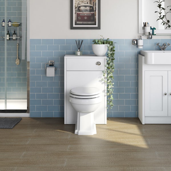 The Bath Co. Dulwich matt white back to wall toilet unit 500mm