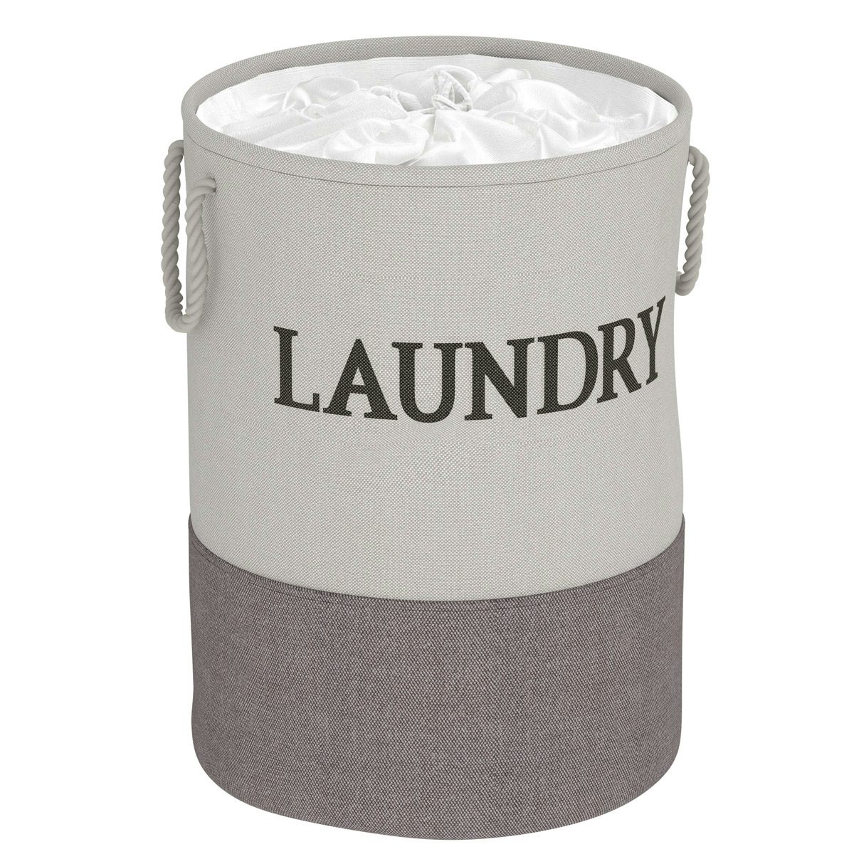 Accents Laya laundry hamper grey | VictoriaPlum.com