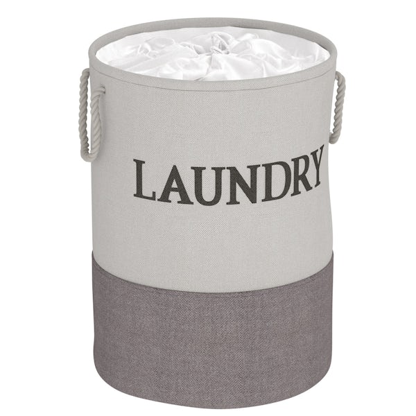Showerdrape Laya laundry hamper grey