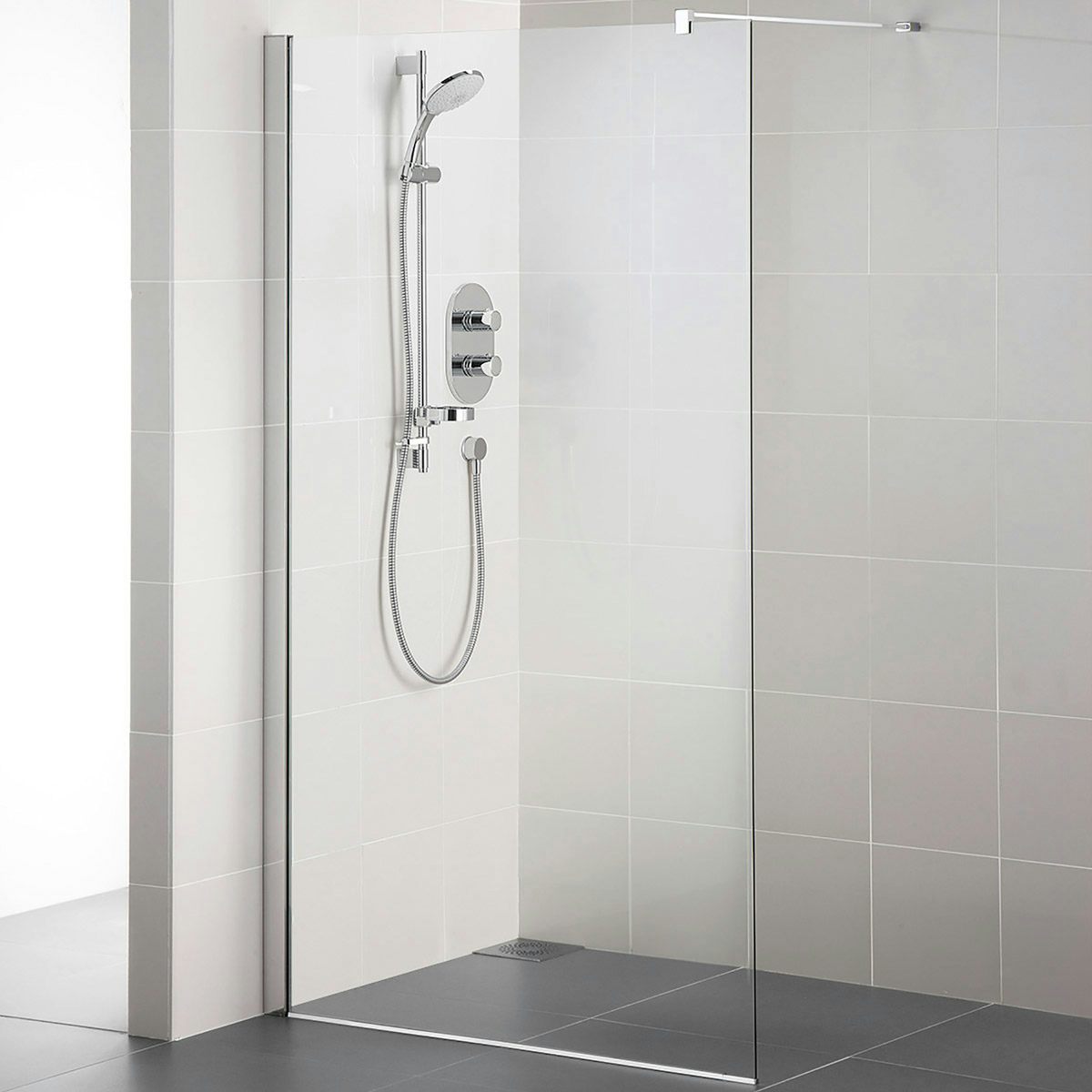Ideal Standard Synergy 8mm wet room panel with IdealClean glass 1200mm