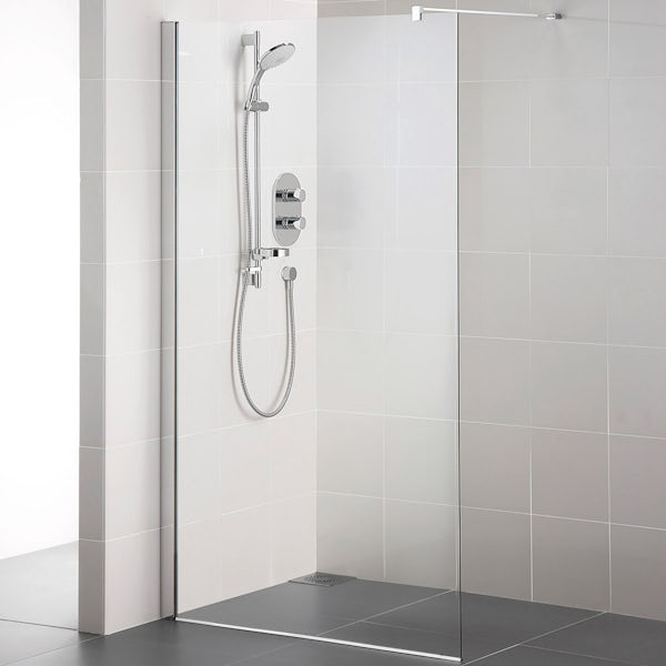Ideal Standard Synergy 8mm wet room panel with IdealClean glass