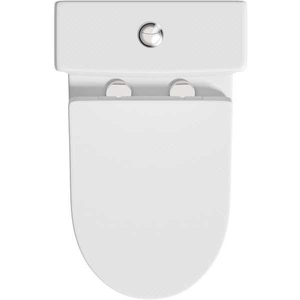 Orchard Derwent round compact close coupled toilet with wrapover soft close seat