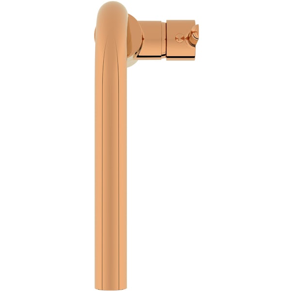 Schon Firth L shaped gold single lever kitchen mixer tap