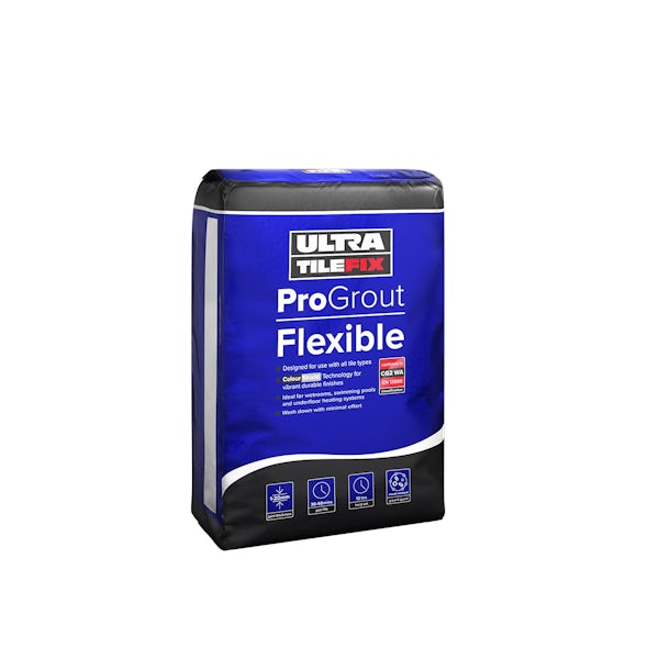 UltraTileFix FlexJoint Premium wall and floor grout silver grey 3kg