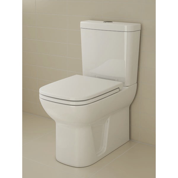 VitrA S20 closed back close coupled toilet with toilet seat
