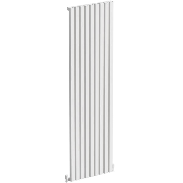 The Heating Co. Hamilton vertical textured white aluminium radiator