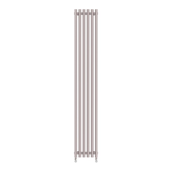 Tune matt nickel single vertical radiator 1800 x 290