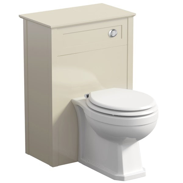 The Bath Co. Camberley satin ivory cloakroom furniture suite