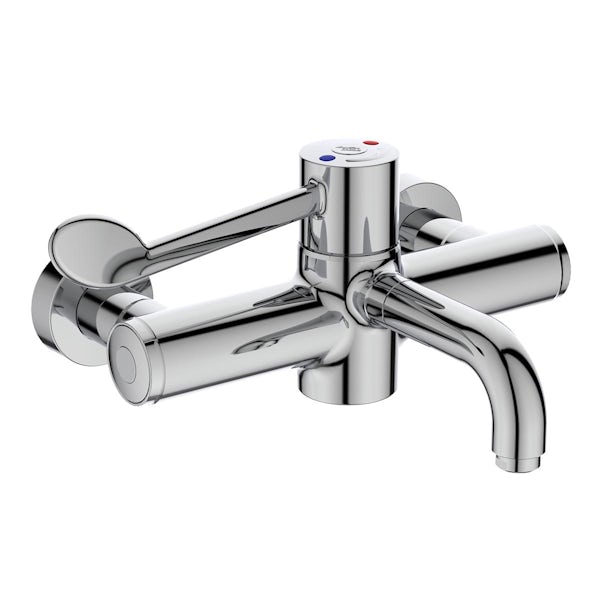 Armitage Shanks Markwik 21 panel mounted basin mixer tap with Bioguard outlet and detachable spout