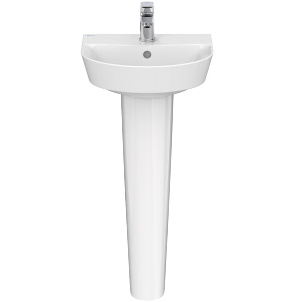 Ideal Standard Concept Air Arc 1 tap hole full pedestal basin 400mm