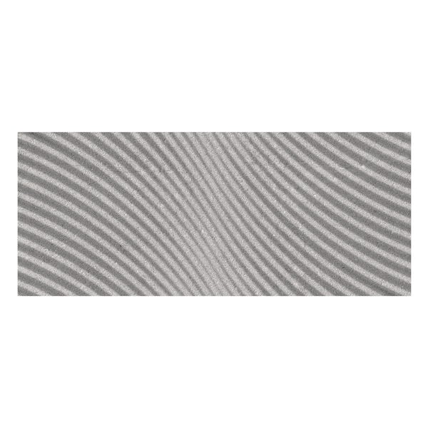 Matano light grey textured stone effect matt wall tile 250mm x 600mm