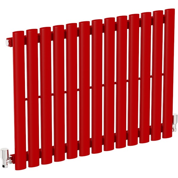 The Tap Factory Vibrance red vertical panel radiator