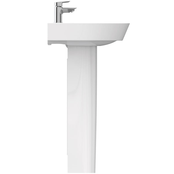 Ideal Standard Concept Air Arc 1 tap hole full pedestal basin 600mm