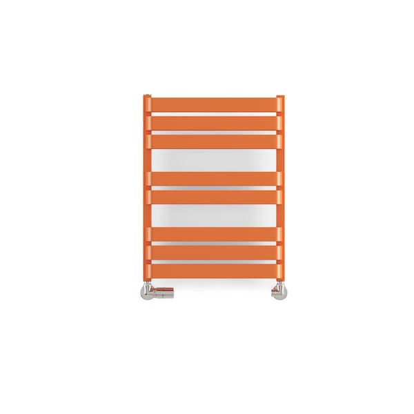 Terma Warp T Bold matt orange heated towel rail