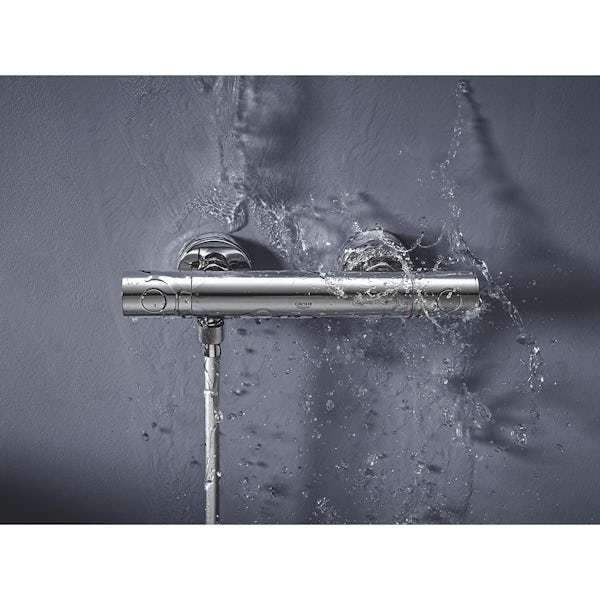 Grohe Precision Get thermostatic round bar shower valve