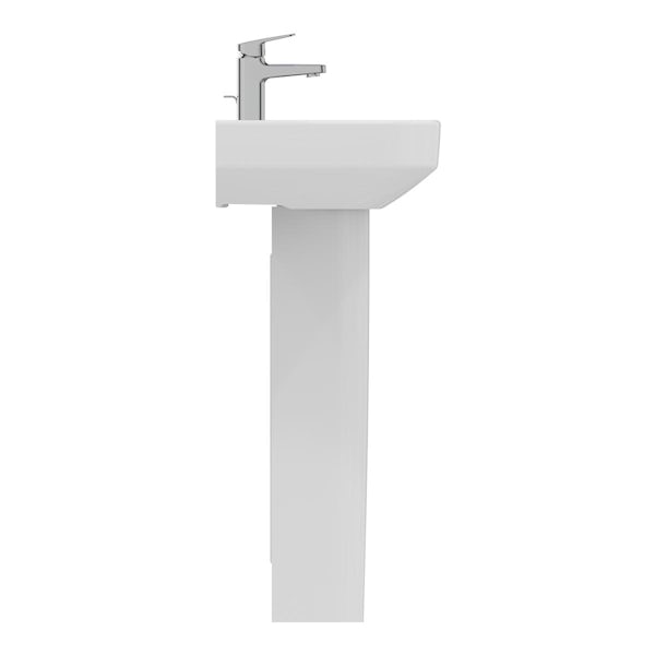 Ideal Standard i.life S 1 tap hole full pedestal basin 550mm