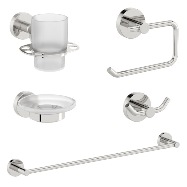 Orchard Wharfe round ensuite 5 piece accessory set