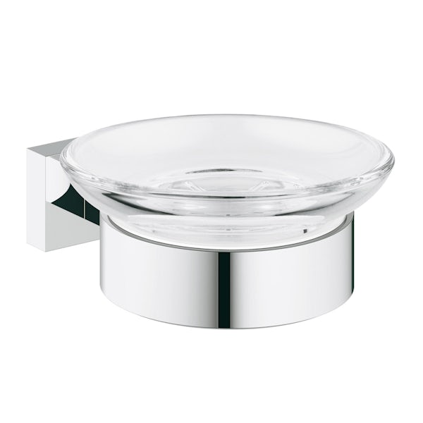Grohe Essentials Cube soap dish and holder