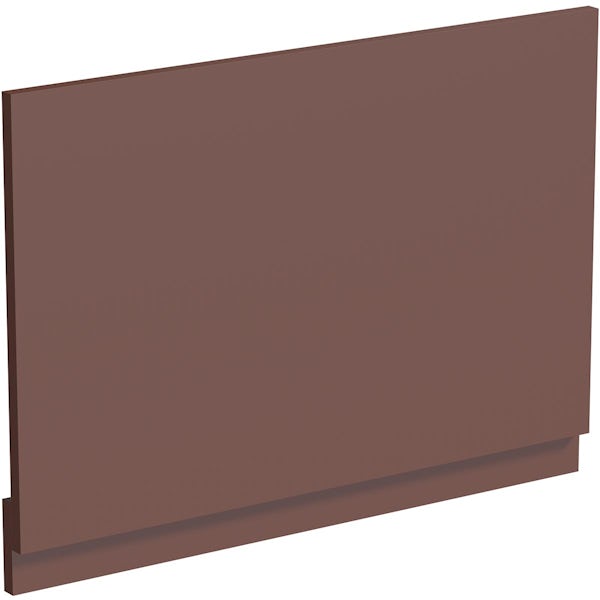 Orchard Lea tuscan red straight bath end panel 750mm