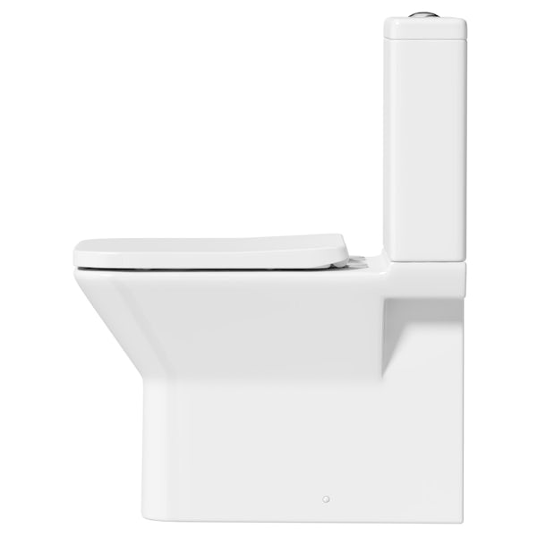 Orchard Derwent square rimless close coupled toilet with soft close seat
