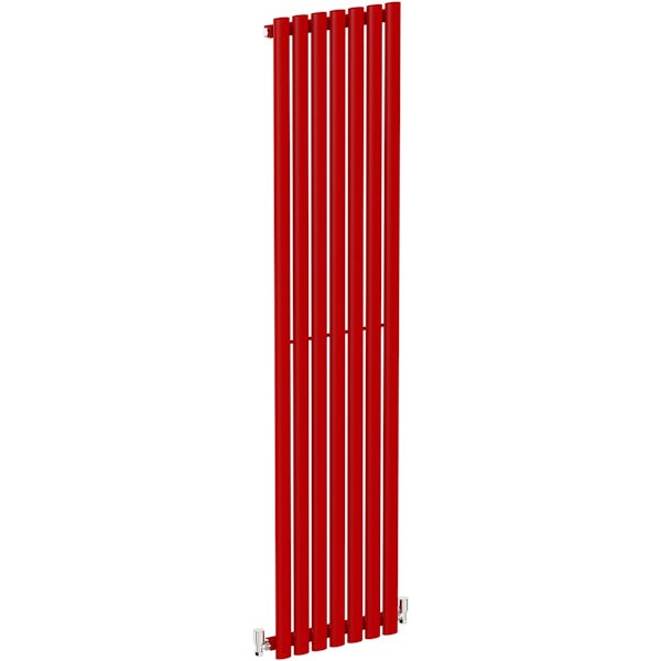 The Tap Factory Vibrance red vertical panel radiator