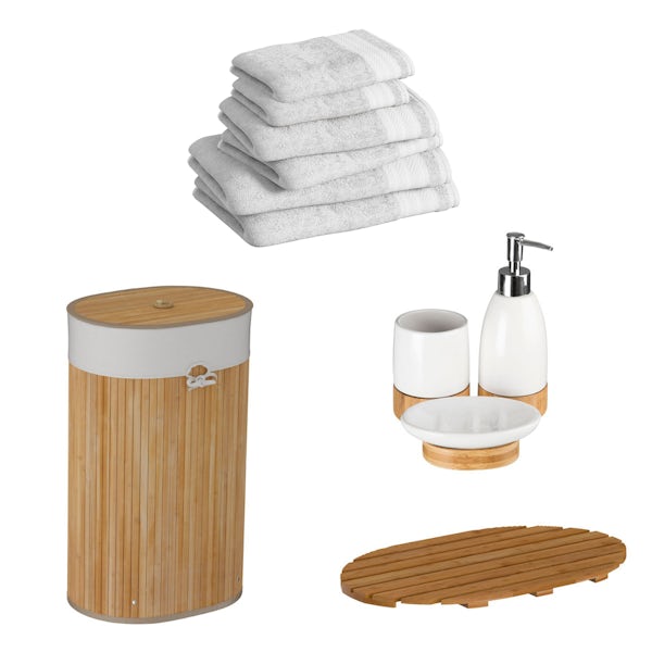 Accents Bamboo bathroom bundle